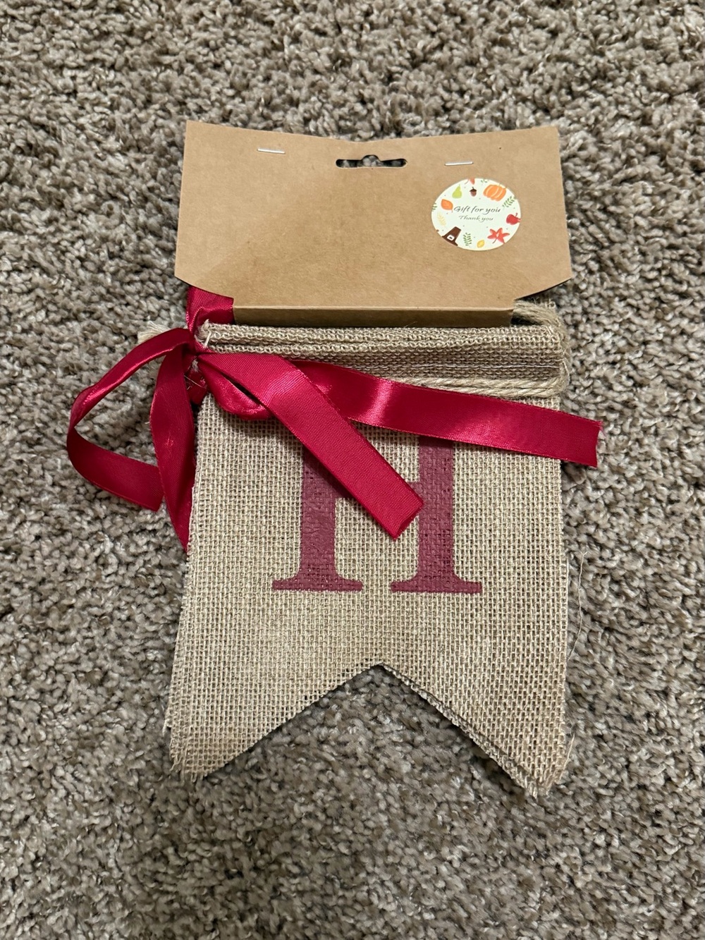 Burlap "Happy Fall" Banner